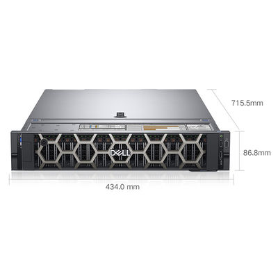 Dell R740 2U Rack Servers με 8 x 3,5 "backplane και διπλή θύρα Gigabit Network Port