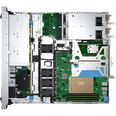 2024 Dell PowerEdge R360 Διακομιστής 1U Rack 4*3.5 Τάκοι εφοδιασμένοι με ανεμιστήρες πλήρους περιττότητας