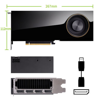 Απελευθερώστε τη δύναμη της κάρτας βίντεο Nvidia RTX A6000 48GB GDDR6 για PC 2000MHz ρολόι μνήμης
